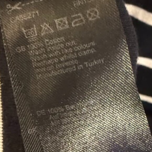 LTS (Long Tall Sally) Tall Black Stripe Print Long Sleeve T-Shirt - Picture 3 of 6